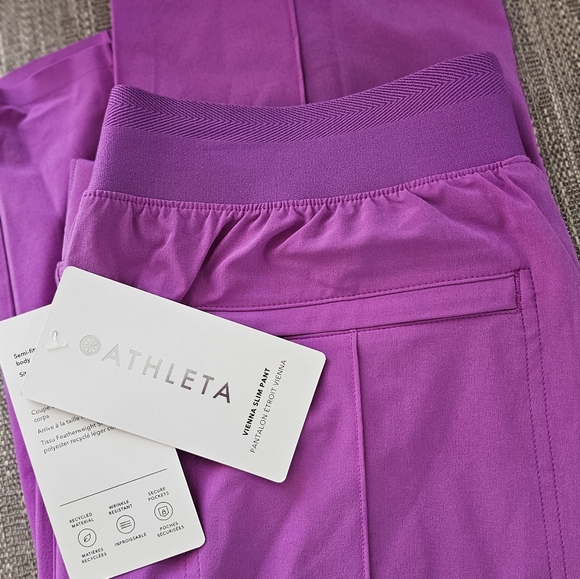 ATHLETA Women's Brooklyn Heights Pant in "Jazzy Purple" Size 8 New with Tags - Picture 12 of 16